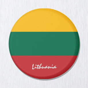Litauiska resor, helgdag och sport, flagga och Lit Magnet