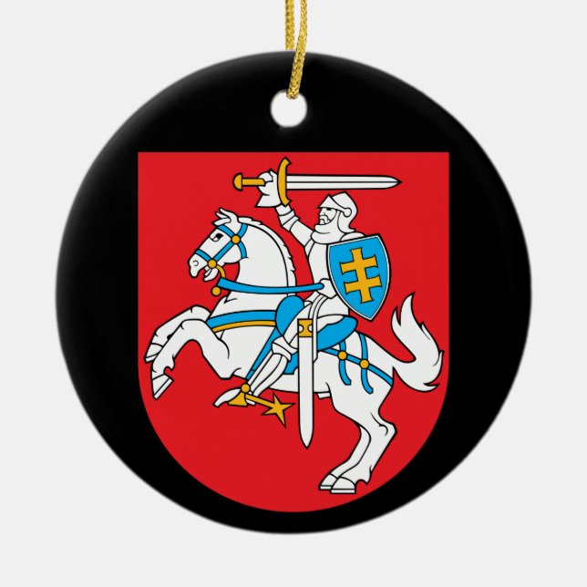 Litauiska Vytis Julgran ornament (Framsidan)