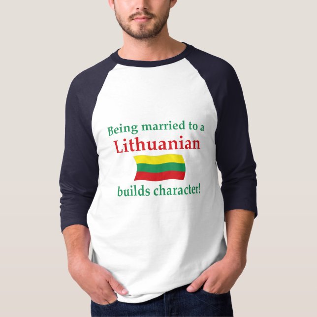 Litauiskt byggandetecken t shirt (Framsida)