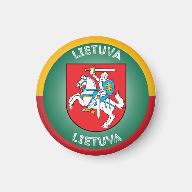 Litauiskt kulturarvsemblem magnet (Framsidan)