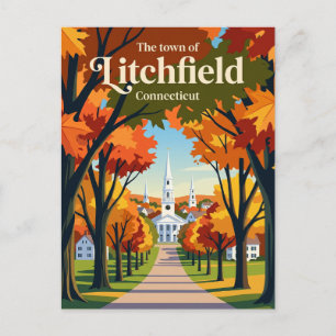 Litchfield Connecticut Vykort
