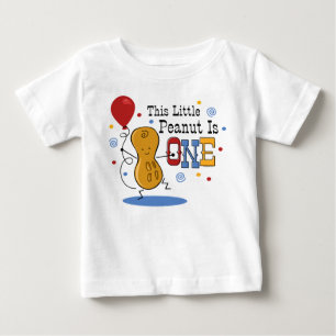 Lite 1st födelsedag för jordnöt tee shirt
