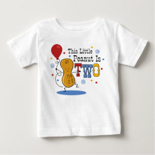 Lite 2nd födelsedag för jordnöt t-shirt