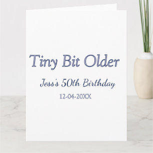 lite äldre 50-årsdag lila pastell modern kort