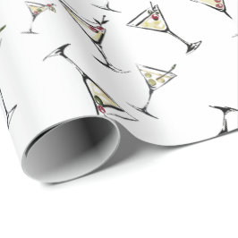 lite äldre Martini Cocktail Födelsedag Presentpapper