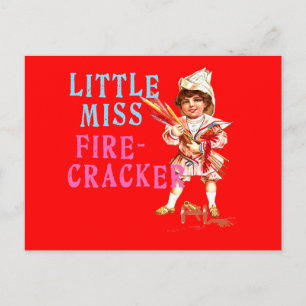 Lite Americana Fröcken smällarevintage Vykort
