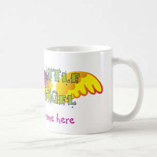 Lite ängelkopp med namn kaffemugg