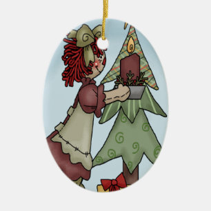 Lite Annie jul Julgransprydnad Keramik