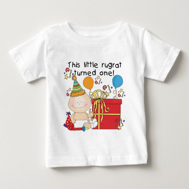 Lite är Rugrat en födelsedag Tshirts och gåvor (Framsida)