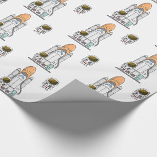 Lite astronaut & Spaceship Presentpapper