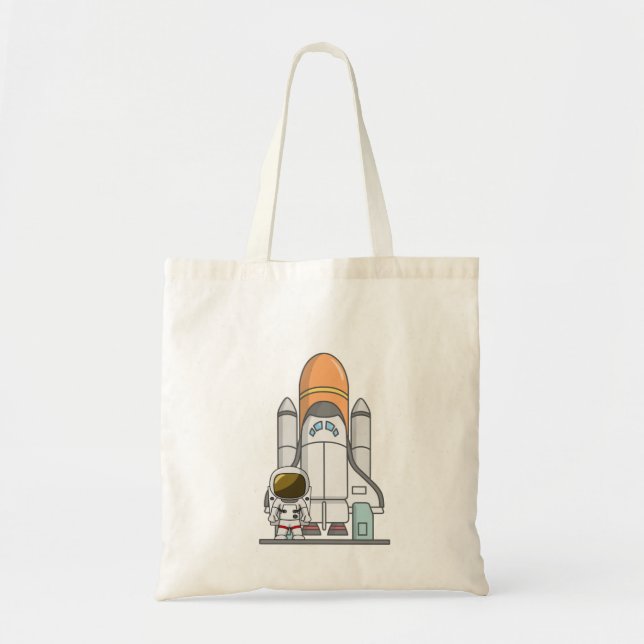 Lite astronaut & Spaceship Tygkasse (Framsidan)