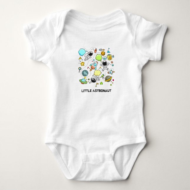 Lite astronautBodysuit T Shirt (Framsida)