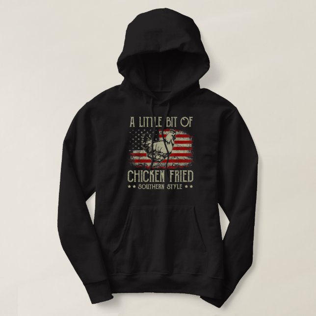 Lite av Chicken Fried Southern Stil Vinta Hoodie (Design framsida)
