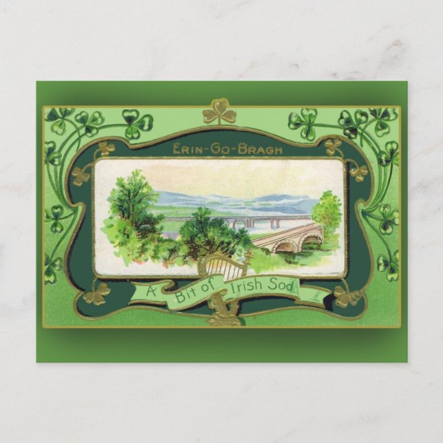 Lite av Irish Sod St. Patrick's Day Cards Vykort (Framsida)