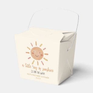 Lite av solljus Gult Sol Baby Shower Presentaskar
