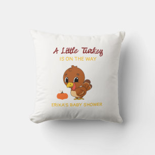 Lite babyskor för Turkiet, Fall Thanksgiving Gift Kudde