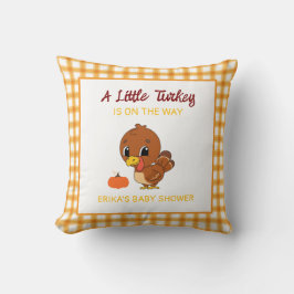 Lite babyskor för Turkiet, Fall Thanksgiving Gift Kudde