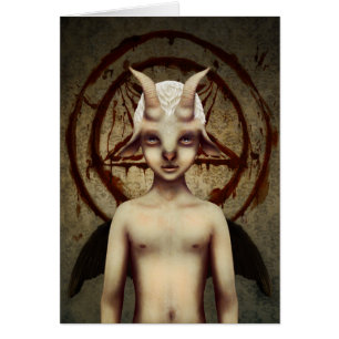 LITE BAPHOMET-kort Hälsningskort