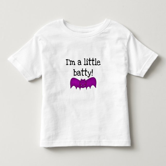 Lite Batty en Halloween T-tröja och gåvor T-shirt (Framsida)