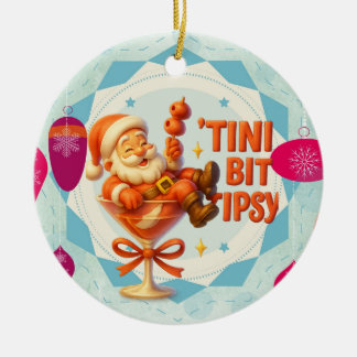 lite berusad tomte julgransprydnad keramik