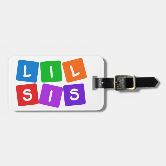 Lite beställnings- bagagemärkre för syrran bagagebricka (Horisontell Framsida)