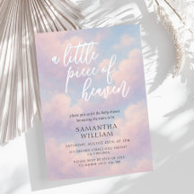 Lite Biet av Heaven Baby Shower-inbjudan