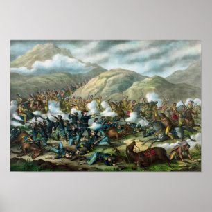 Lite Bighorn - Custers sist stativ Poster