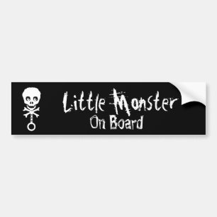Lite bildekal för monster ombord