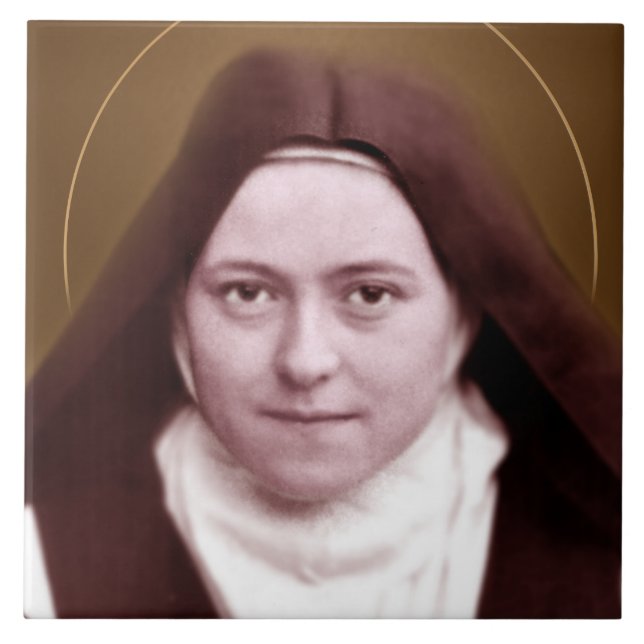 LITE BLOMMAN, KAKELPLATTA (Framsidan)