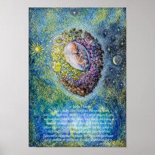 Lite blomman poster