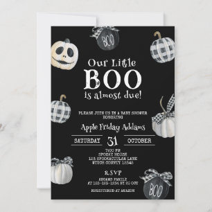 Lite BOO är nästan rätt, Halloween Baby Shower Inbjudningar