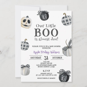 Lite BOO är nästan rätt, Halloween Baby Shower Inbjudningar