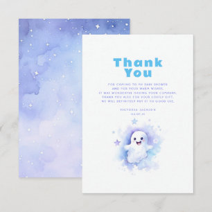 Lite Boo Ghost Cute Halloween Tack Kort