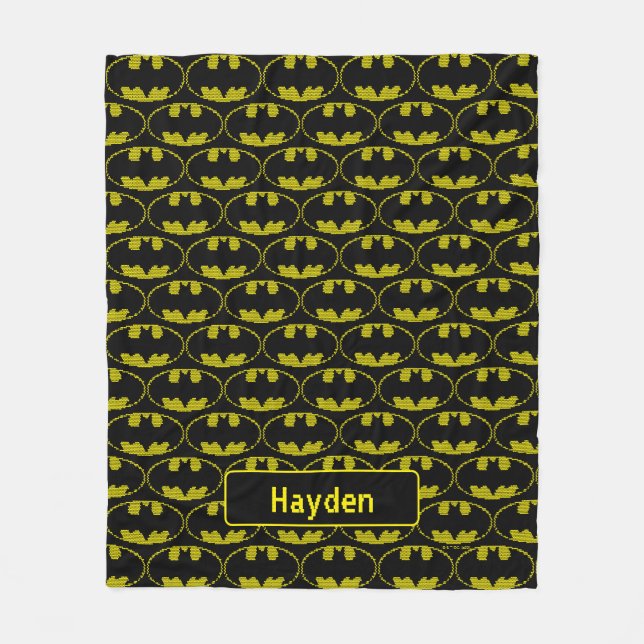 Lite-Brite Fladdermus Emblem Fleecefilt (Framsidan)