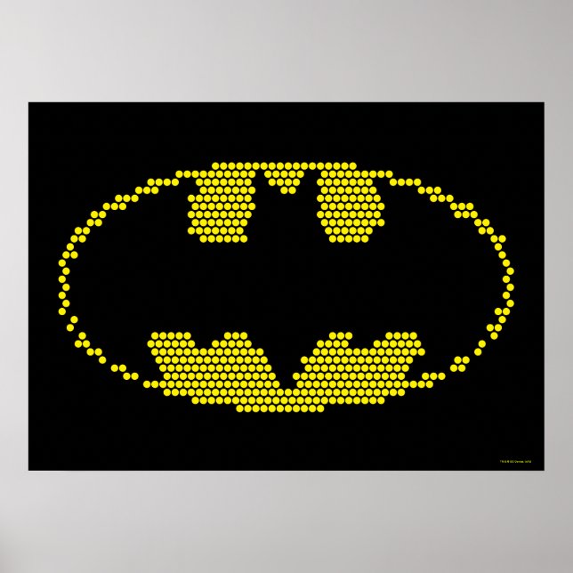 Lite-Brite Fladdermus Emblem Poster (Framsidan)