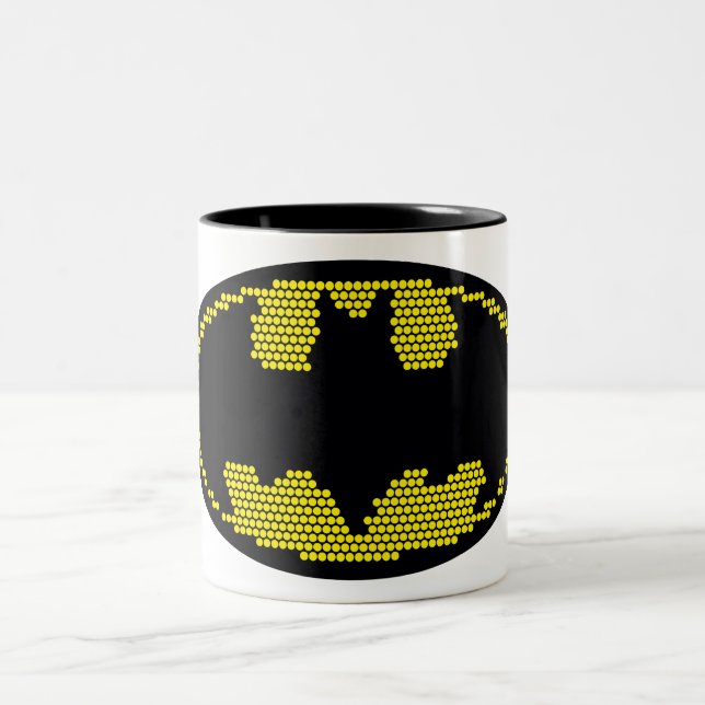 Lite-Brite Fladdermus Emblem Två-Tonad Mugg (Center)