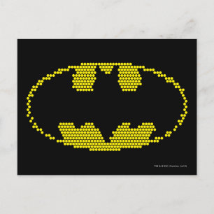 Lite-Brite Fladdermus Emblem Vykort