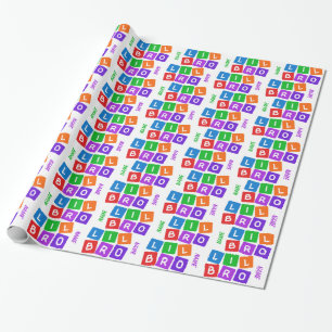 Lite Bro beställnings- slående in papper Presentpapper
