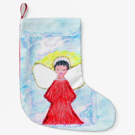 "Lite brun ängel" som lagerför Liten Julstrumpa