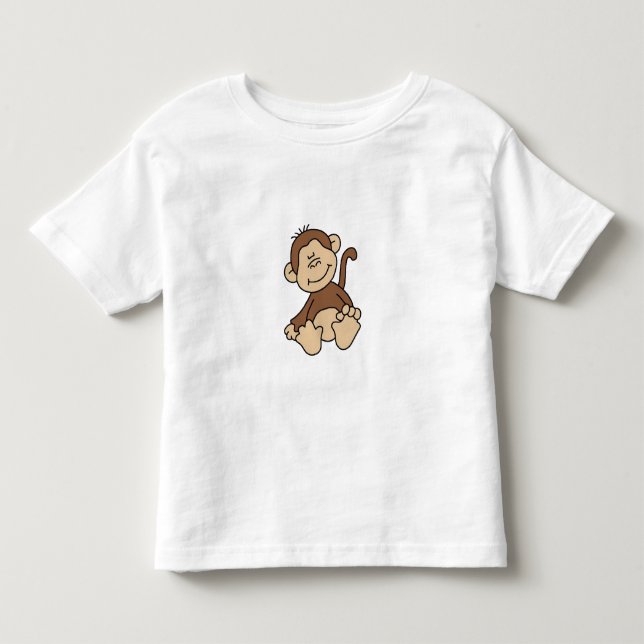 Lite brun apa tee (Framsida)
