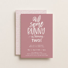 Lite Bunny Födelsedagsfest inbjudan