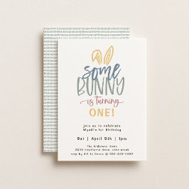 Lite Bunny Födelsedagsfest inbjudan