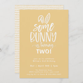 Lite Bunny Födelsedagsfest inbjudan