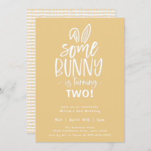 Lite Bunny Födelsedagsfest inbjudan