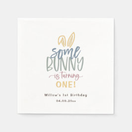 Lite Bunny Födelsedagsfest Pappersservett