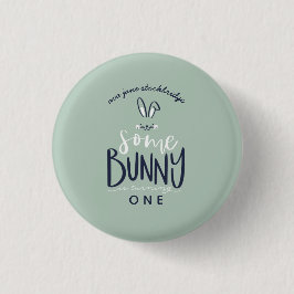 lite bunny grattis på födelsedagen party Button Knapp