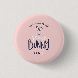 lite bunny grattis på födelsedagen party Button Knapp