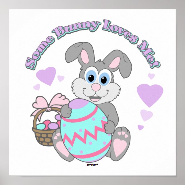 Lite Bunny Kärlek mig! Påskhare Poster (Framsidan)