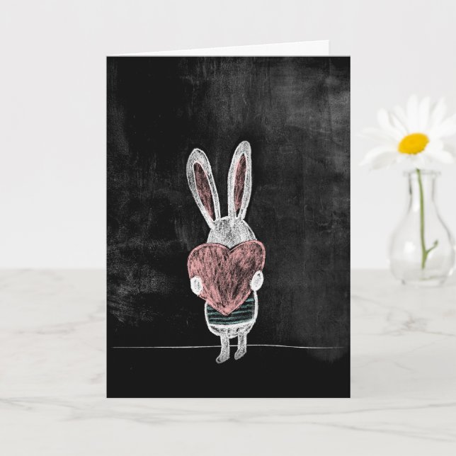 Lite Bunny Kärlek, Påsk Greeting Card, Vår Kort (Liten växt)