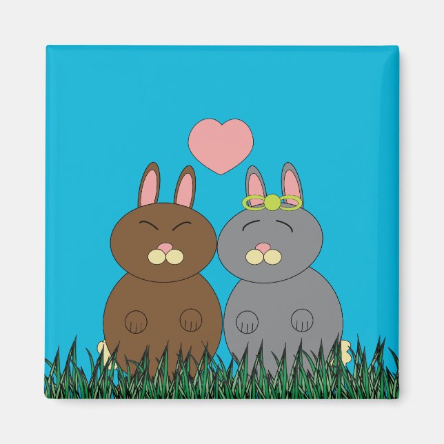 Lite Bunny Kärlek You Magnet (Framsidan)